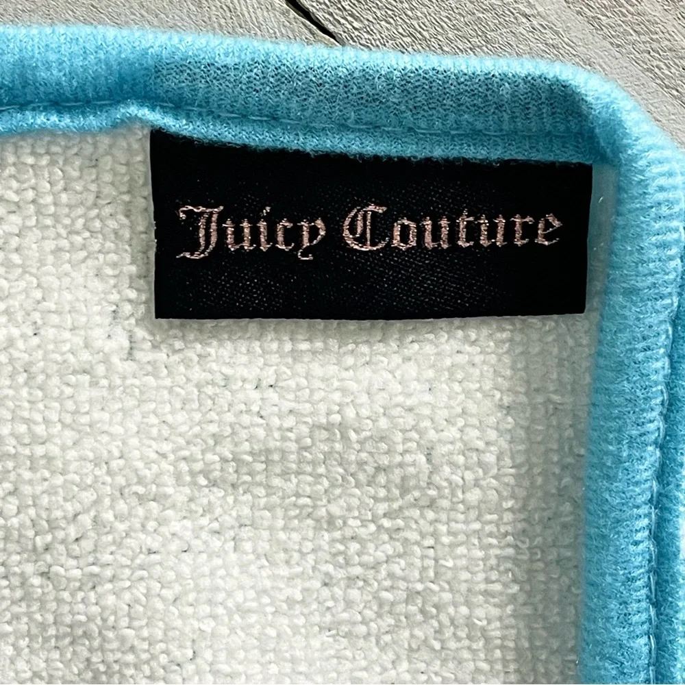 JUICY COUTURE Paws & Stars Microfiber Hooded Pet Towel Bath Blanket NWT
